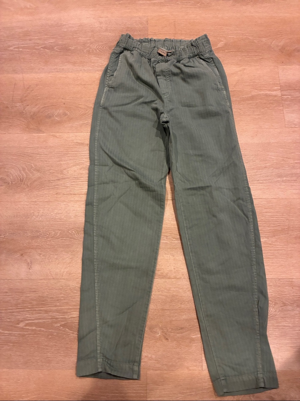 GAP Cotton Sage Green Elastic 4 Pocket Comfy Waist Joggers Garden FairyCore Sz 0